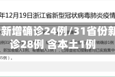 31省份新增确诊24例/31省份新增确诊28例 含本土1例