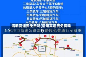 清明高速费免费吗(清明高速费免费吗?)