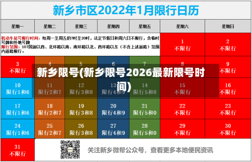 新乡限号(新乡限号2026最新限号时间)-第3张图片